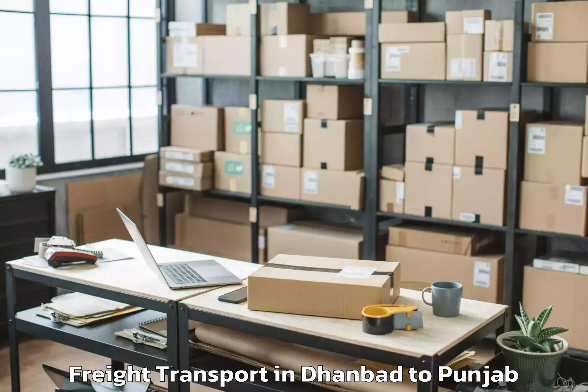 Trusted Dhanbad to Khadur Sahib Freight Transport